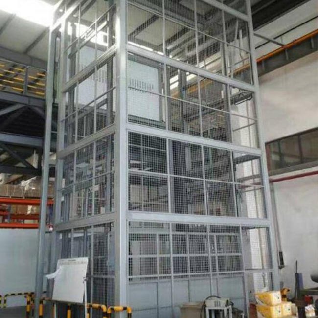 富蕴导轨式升降平台货梯